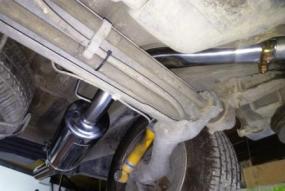 silencioso trasero inox renault 5 gt turbo montado