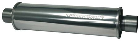 silencioso escape universal cilindrico acero inox