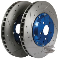 disco freno perforado y rallado nucleo flotante anti vibraciones