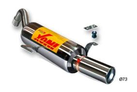 silencioso escape trasero renault clio sport mk2 inox