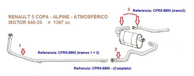 SISTEMA ESCAPE RENAULT 5 ALPINE