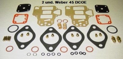 juego reparacion 2 carburadores weber 45 DCOE