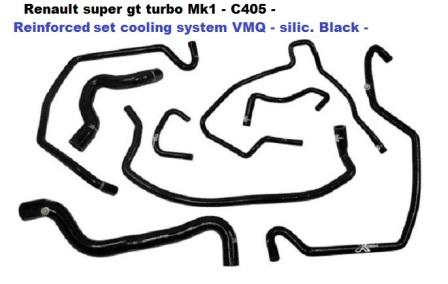 MANGUITOS SILICONA REFRIGERACION REFORZADOS RENAULT SUPERCINCO GT TURBO FASE 1