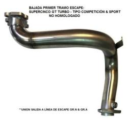 Tubo primaro salida turbo a tramo segundo Renault gt turbo
