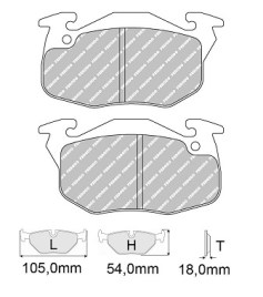 PASTILLAS FRENO RACING PEUGEOT 205 RALLYE