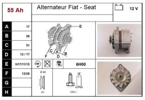 55 AH ALTERNADOR SEAT MARBELLA