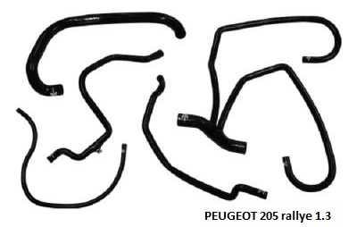 SET MANGUITOS REFRIGERACION PEUGEOT 205 RALLYE