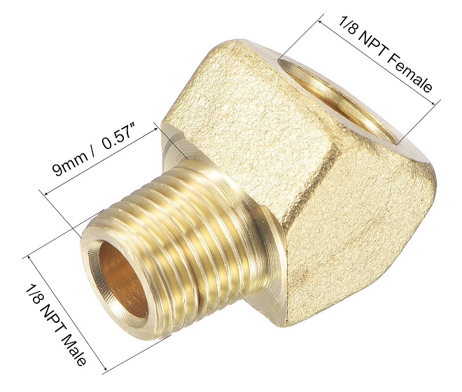 CODO DE 45 GRADOS NTP 18 MACHO HEMBRA