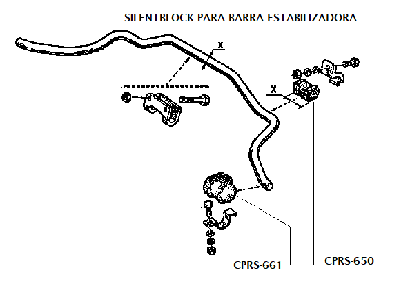 estabilizadora delantera renault supercinco gt turbo