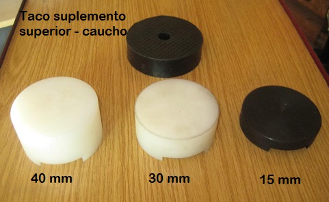 tacos suplemento bajar y endurecer suspension balleston trasero seat 127 - Fura - 128 - Ritmo - Ronda - Ibiza mk1