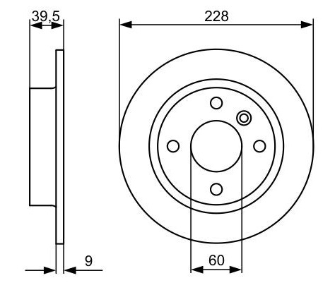 DISCOS TRASEROS LISOS VOLVO ESQUEMA 480