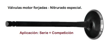 VÁLVULA ADMISION NITRURADA RENAULT 5 GT TURBO Y 11 TURBO